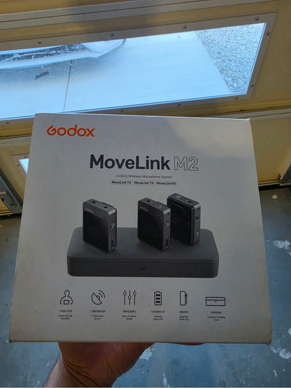 Godox MoveLink M2 Wireless Microphone System - White/Black